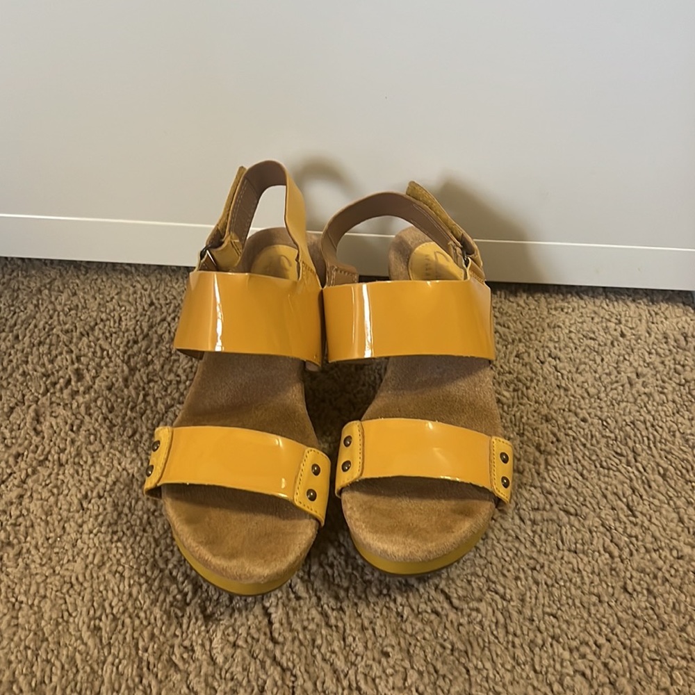 Clarks Yellow Sandals